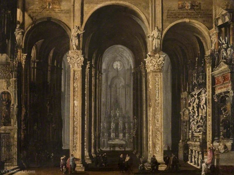 Interior Of A Cathedral — François De Nomé