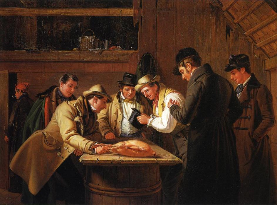 Das Raffling Für Den Goose (auch Bekannt Als Das Raffle) — William Sidney Mount