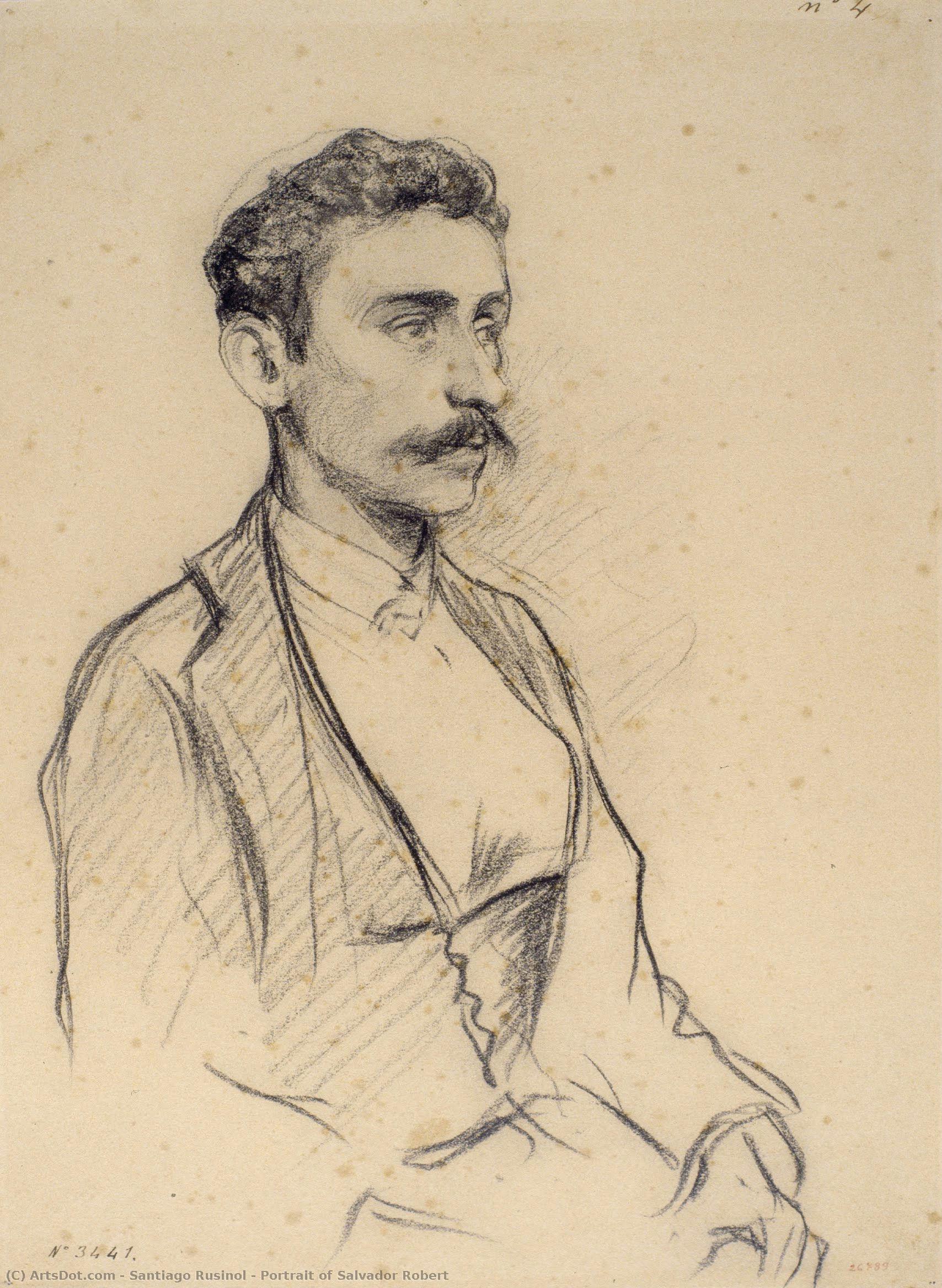 Portrait Of Salvador Robert — Santiago Rusiñol