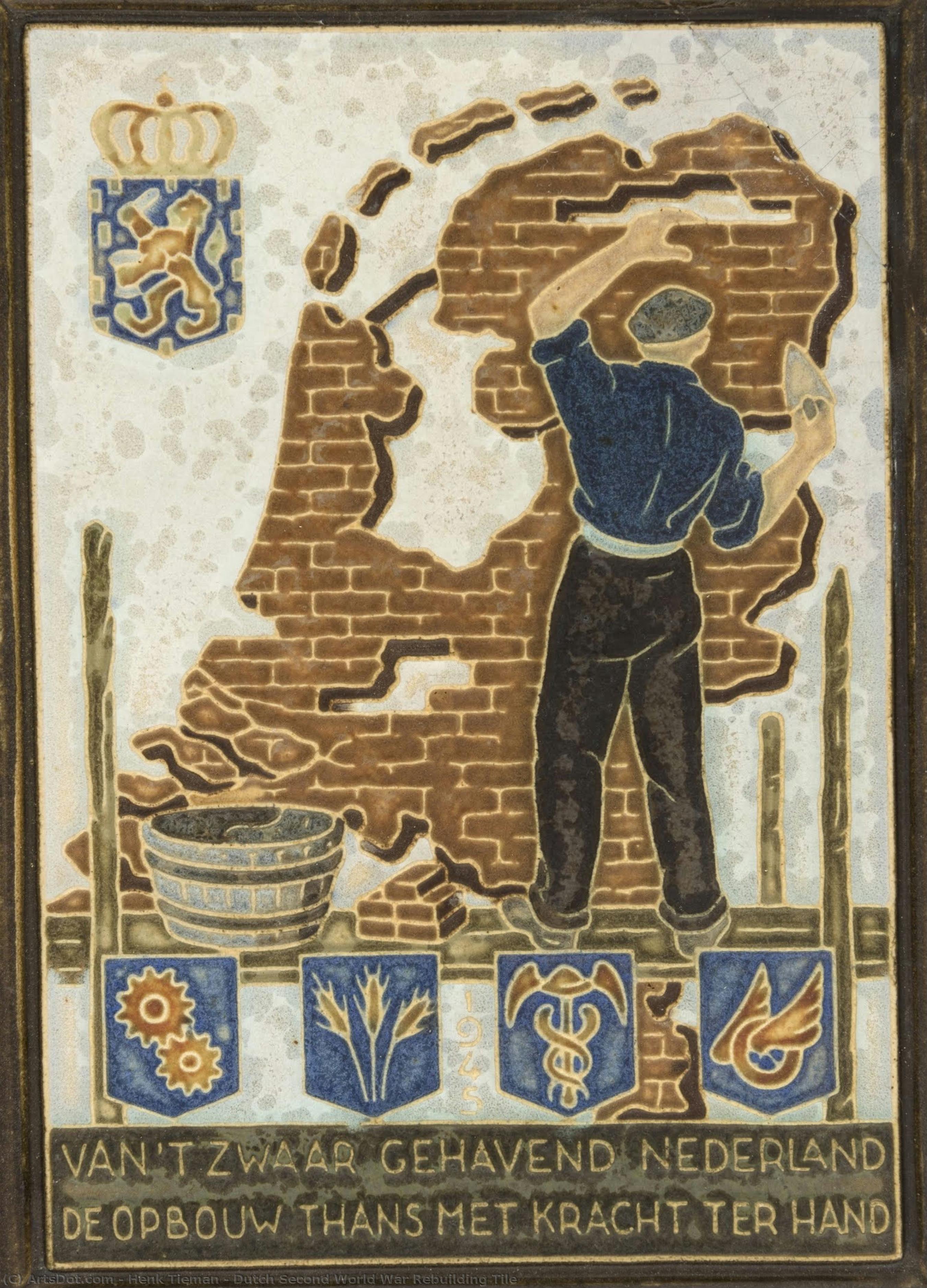 Dutch Second World War Rebuilding Tile — Henk Tieman