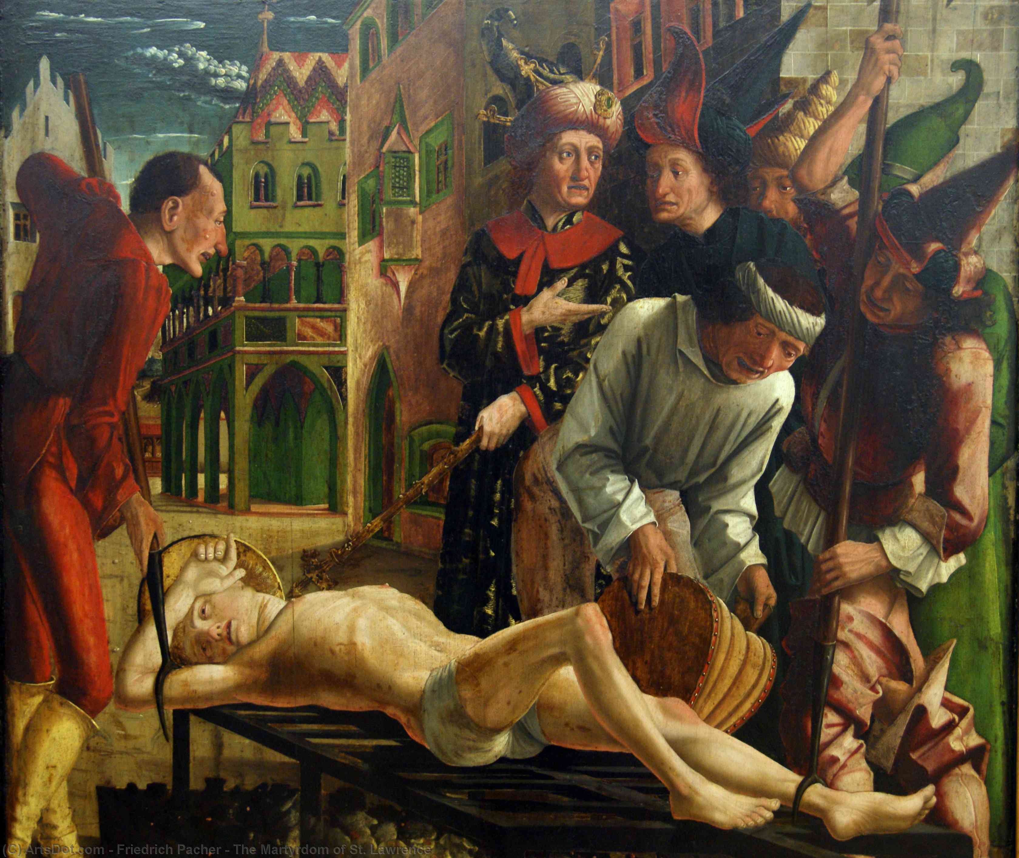 The Martyrdom Of St. Lawrence — Friedrich Pacher