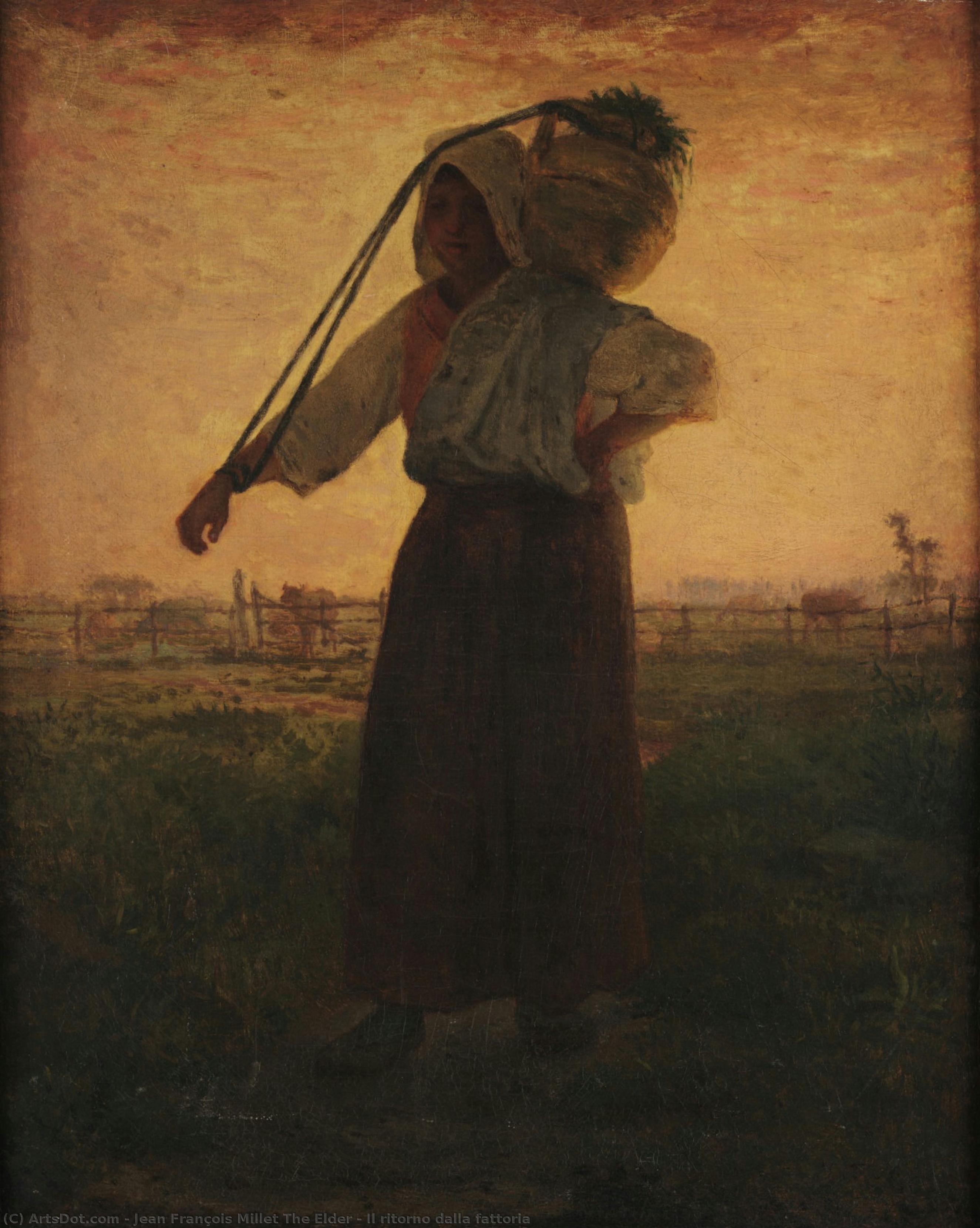 Il Ritorno Dalla Fattoria — Jean François Millet The Elder
