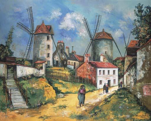 The Old Mills Of Montmartre And The Debray Farm — Maurice Utrillo
