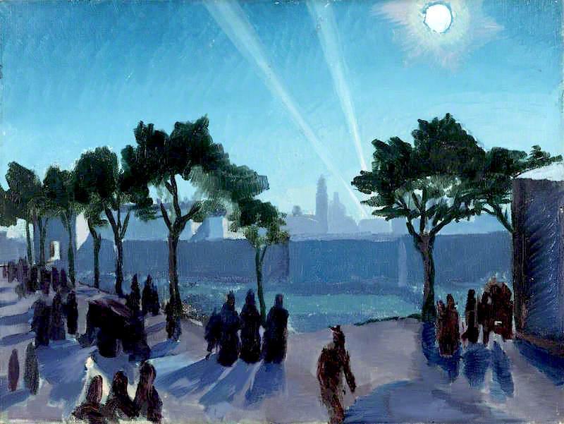 Italians Leaving Padua On Account Of The Raids By Sydney William Carline — Sydney William Carline