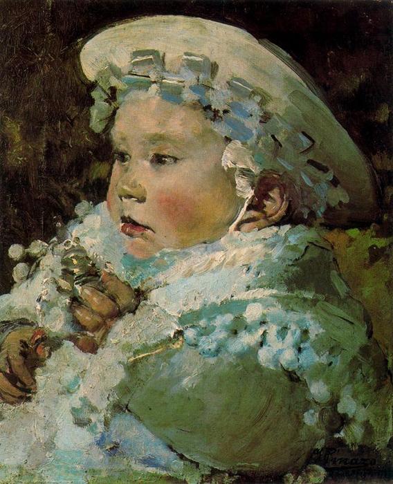 Portrait Of His Son Joseph — Ignacio Pinazo Camarlench