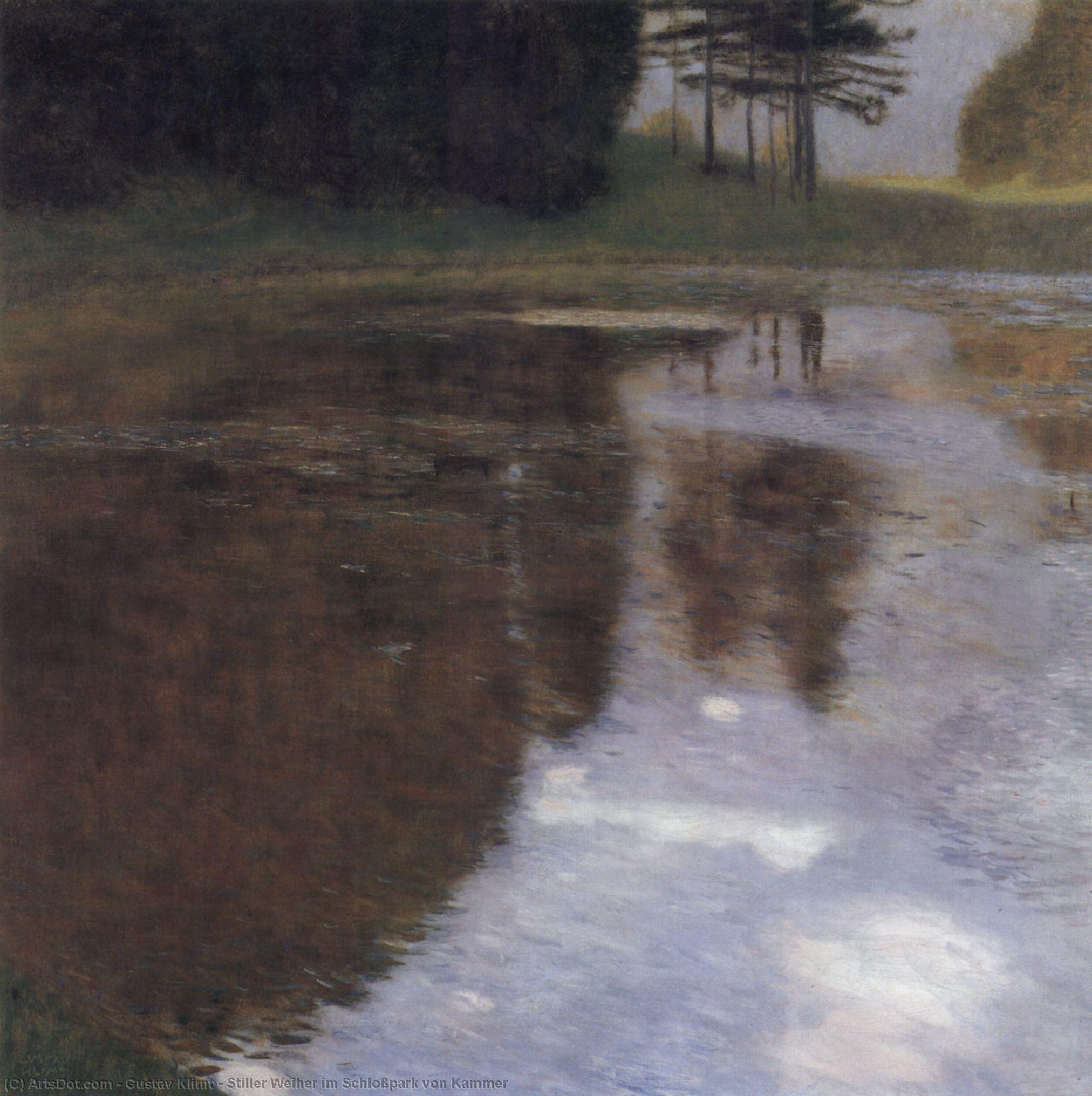 Stiller Weiher Im Schloßpark Von Kammer — Gustav Klimt