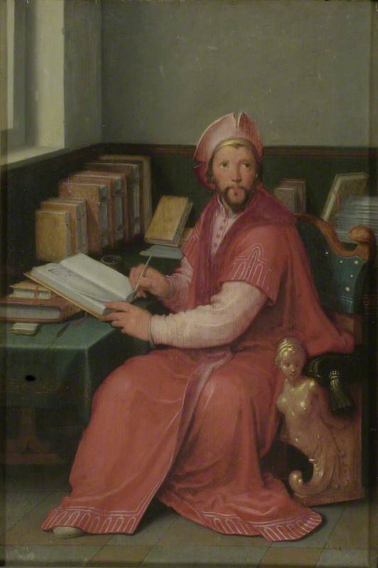 A Scholar In His Study — Корнелис Корнелис Ван Харлем