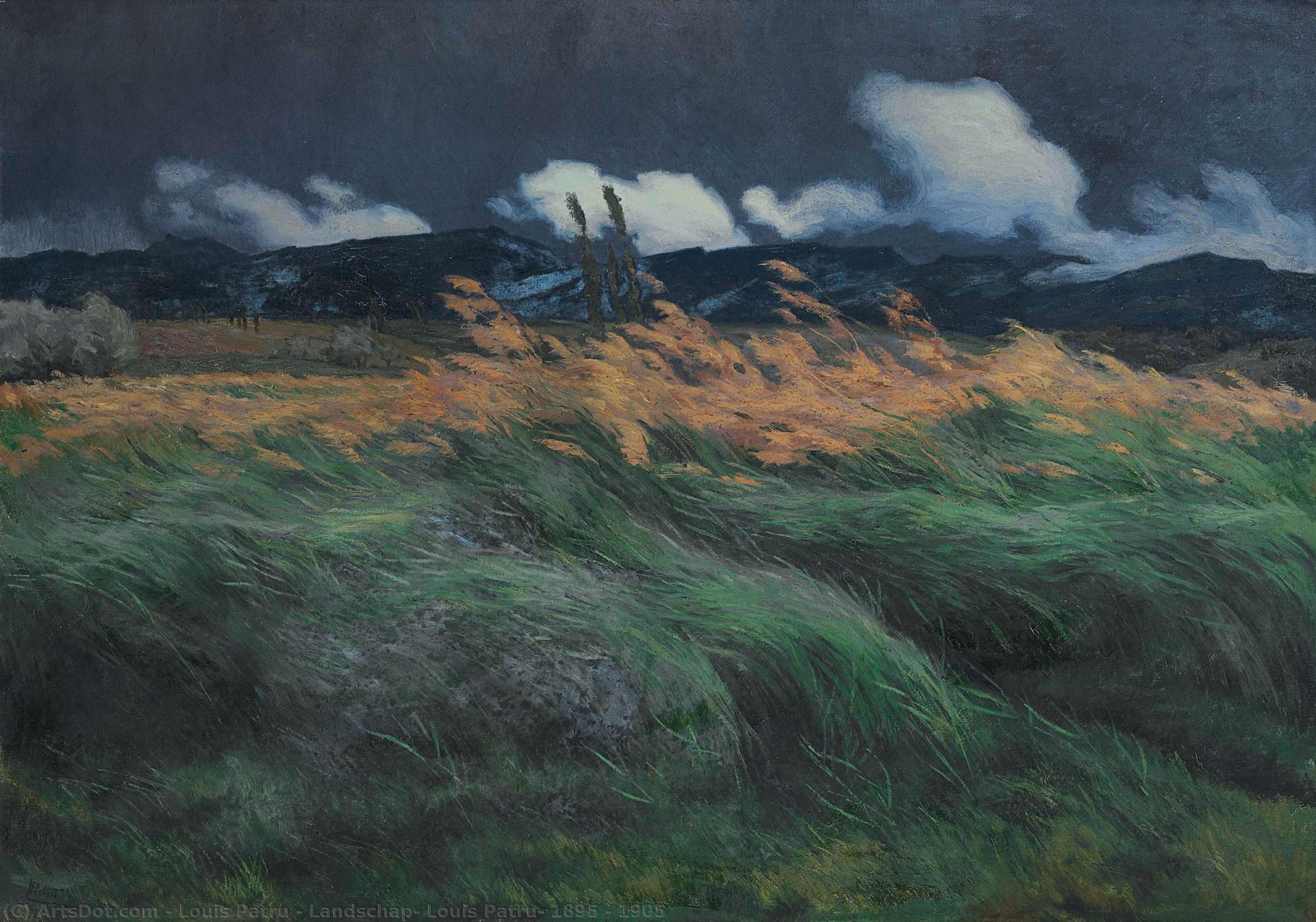 Landschap, Louis Patru, 1895 - 1905 — Louis Patru