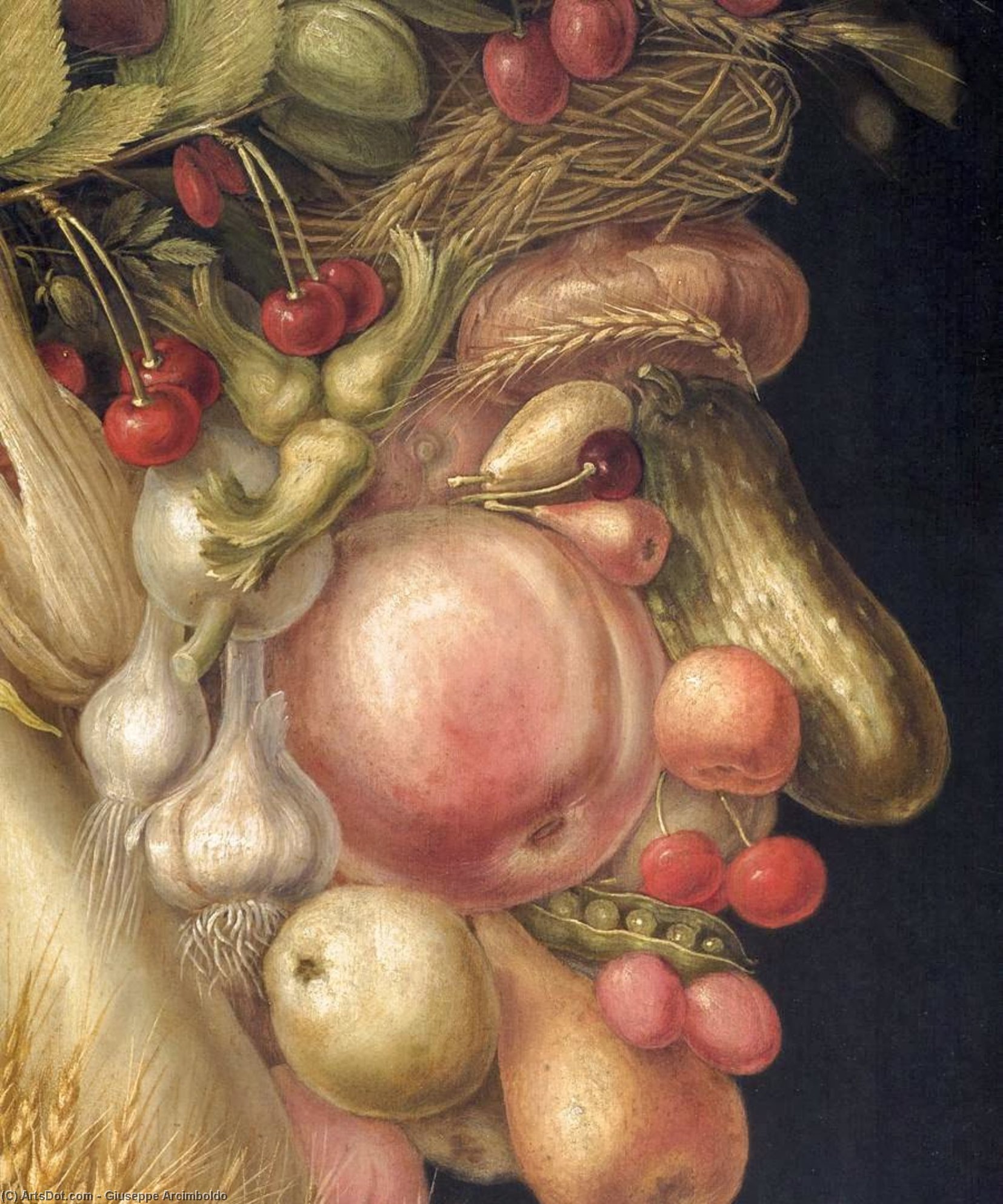 Summer (detail) — Ђузепе Арчимболдо