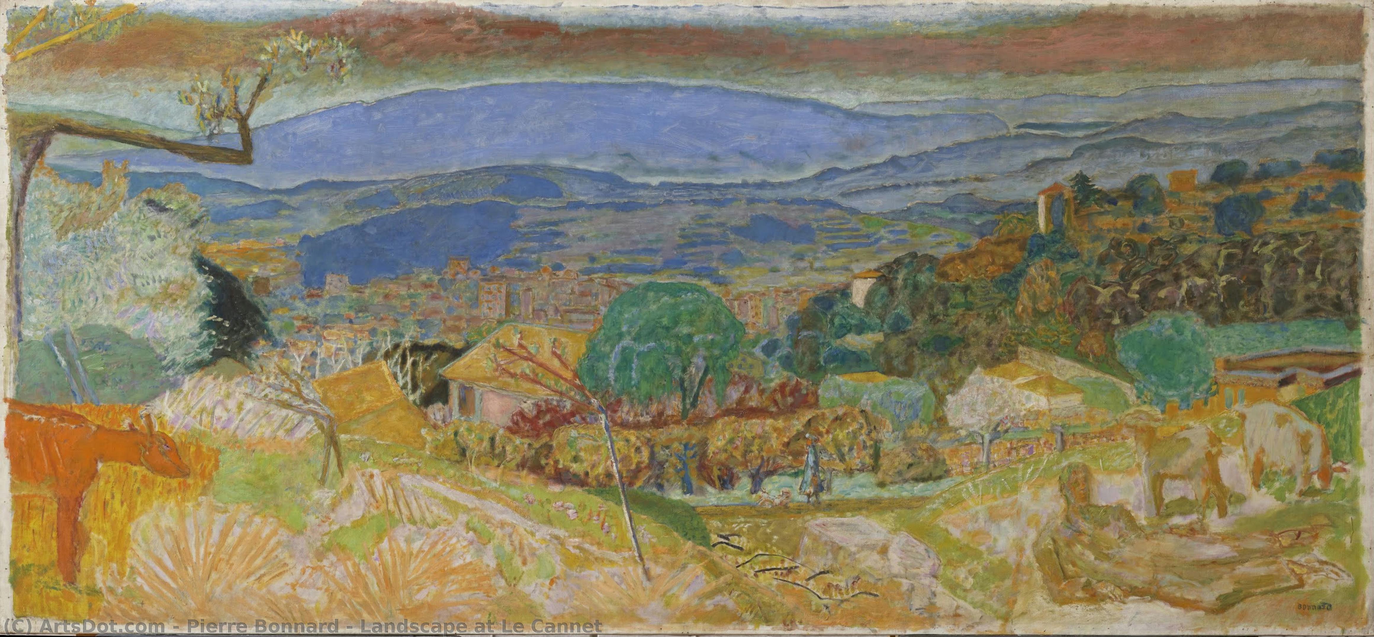 Landscape At Le Cannet — Pierre Bonnard