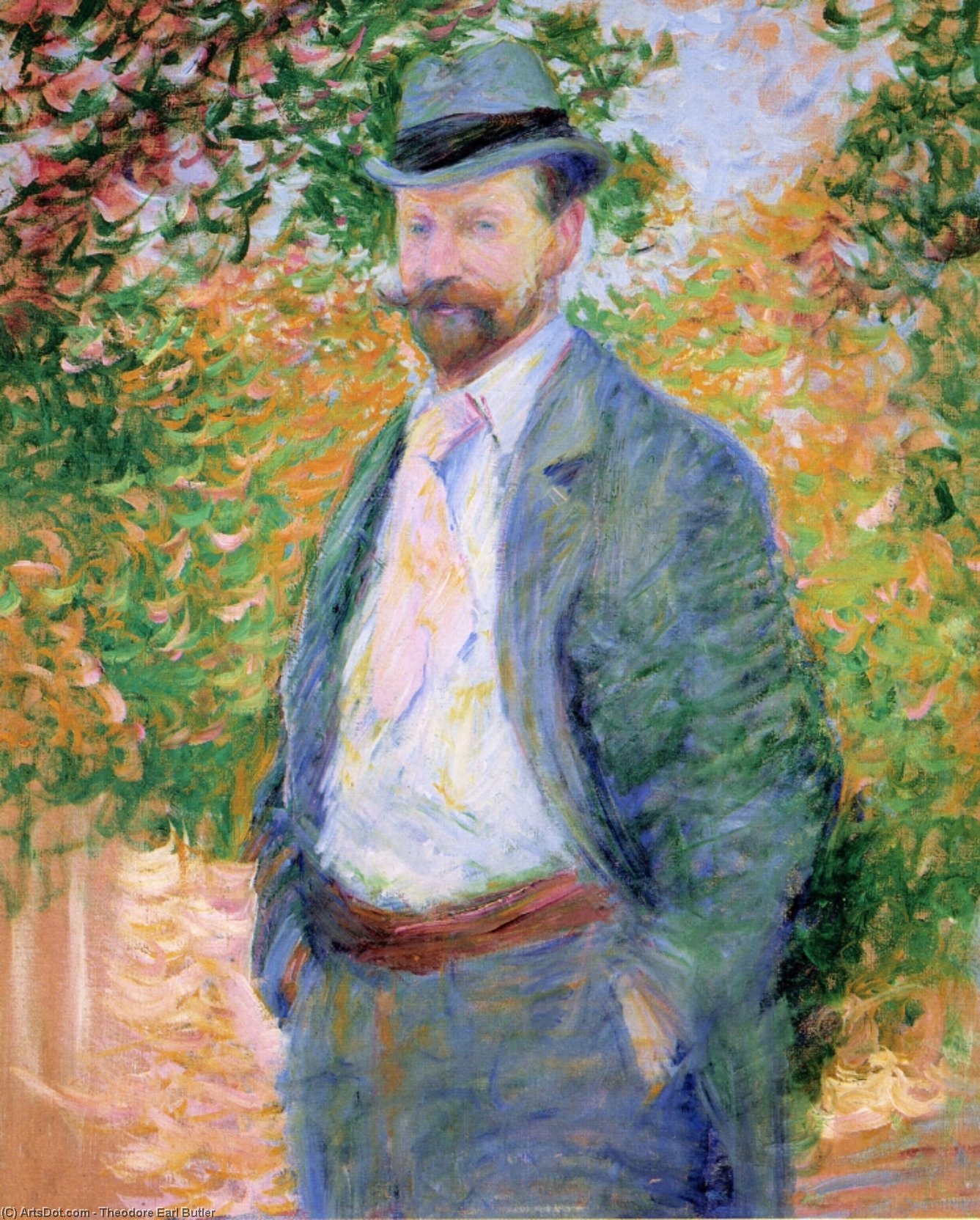 Portrait Of William H. Hurt, Giverny, 1897 — Theodore Earl Butler