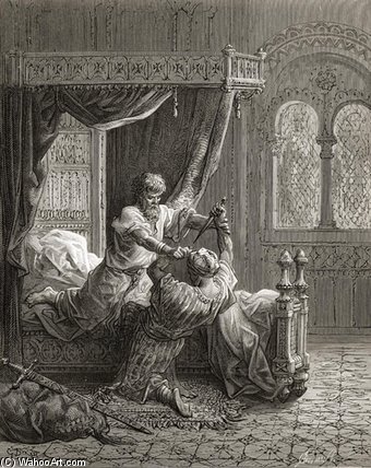 Edward I Of England Kills His Would Be Assassin — Paul Gustave Doré