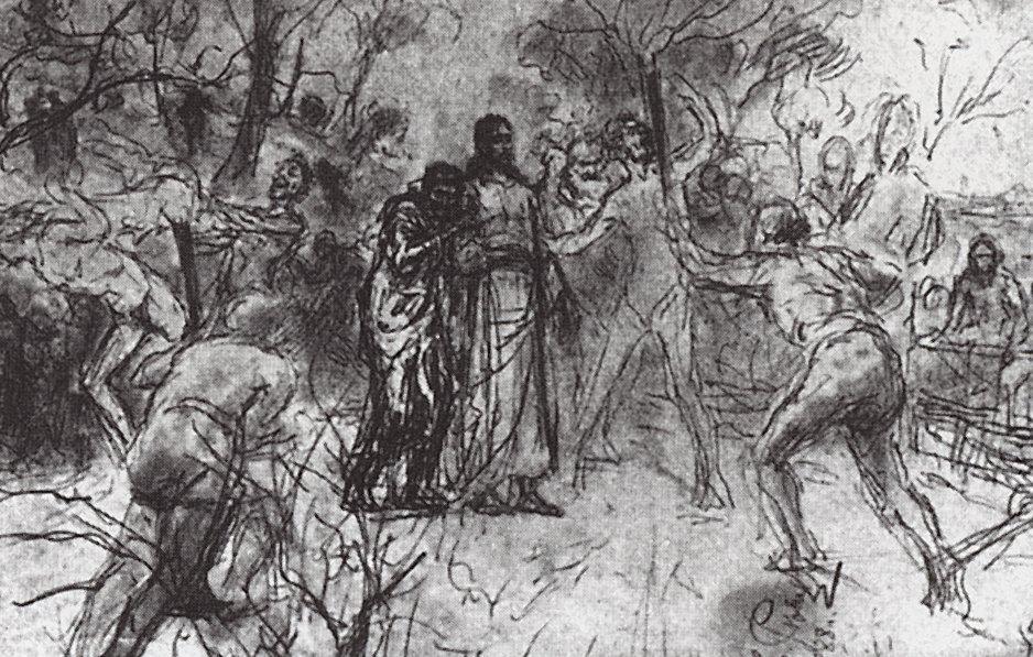 Betrayal In The Garden Of Gethsemane — Ilya Yefimovich Repin