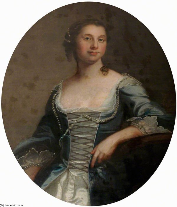 Portrait Of A Lady, Traditionally Identified As Kitty Clive — Thomas Hudson