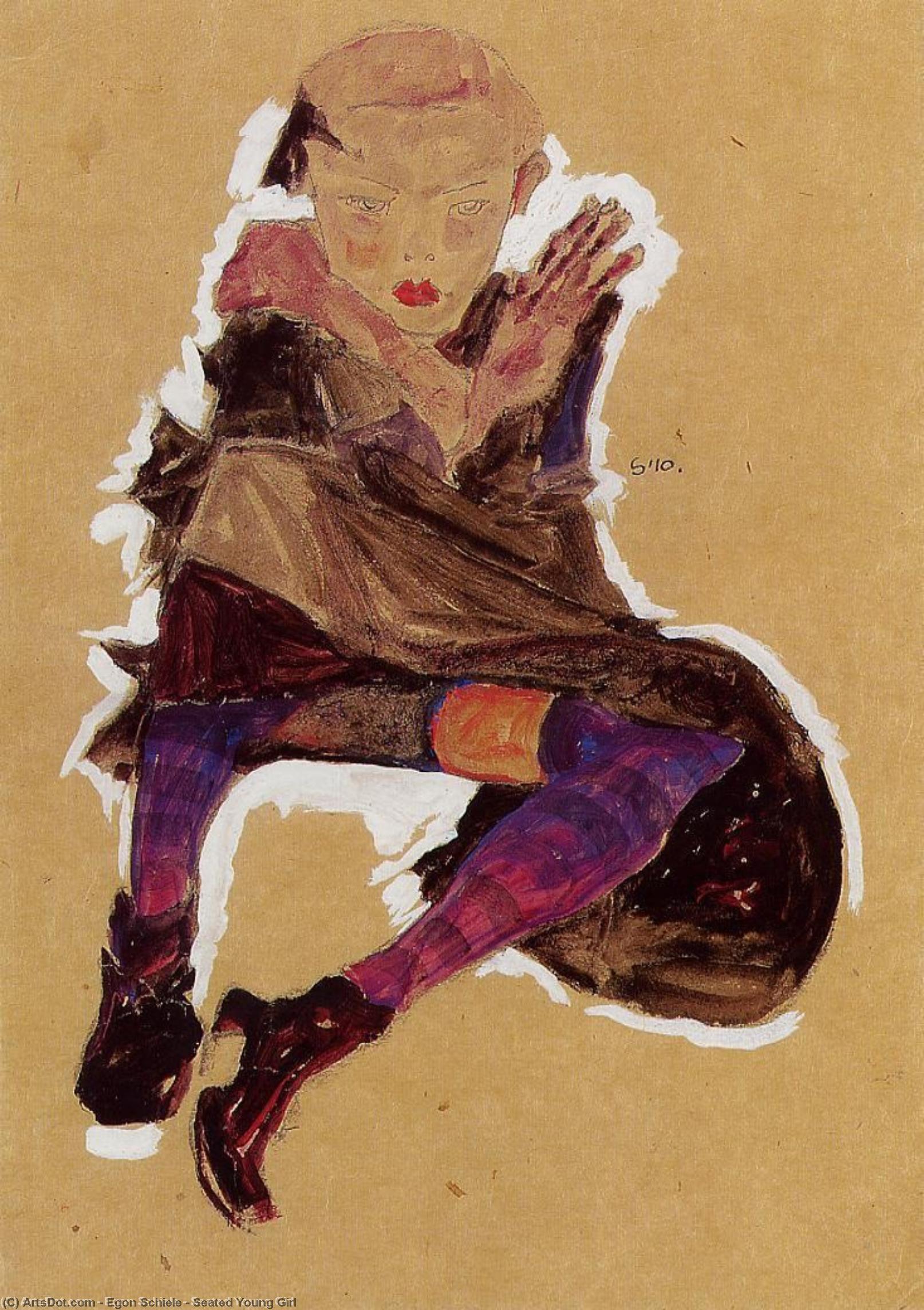 Seated Young Girl — Egon Schiele
