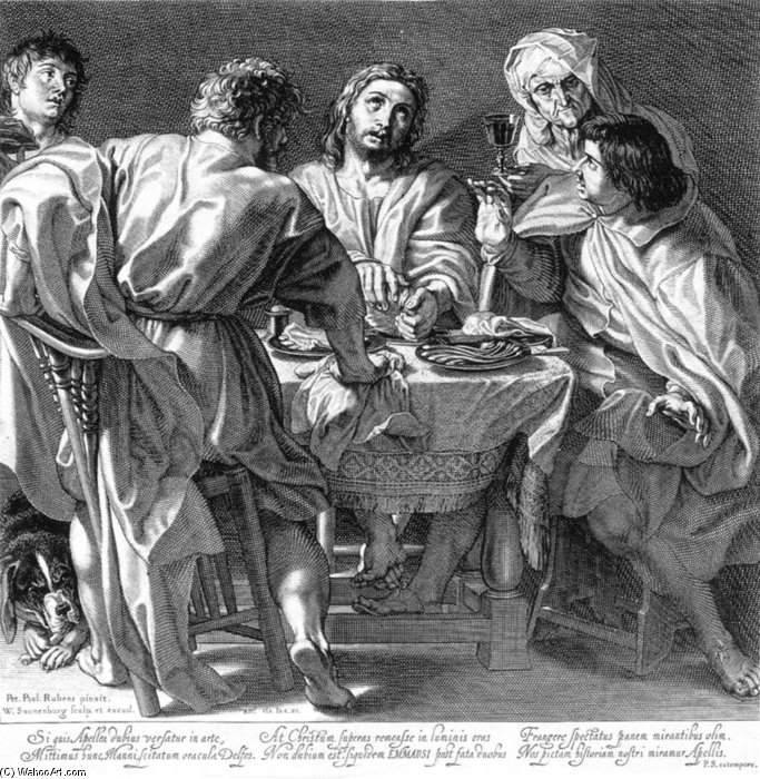 The Supper At Emmaus — Isaac Claesz Van Swanenburg (isaac Nicolai Van Swanenburg)