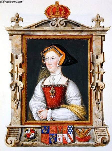 Portrait Of Jane Seymour 3rd Queen Of Henry Viii From 'memoirs Of The Court Of Queen Eli — Sarah Countess Of Essex