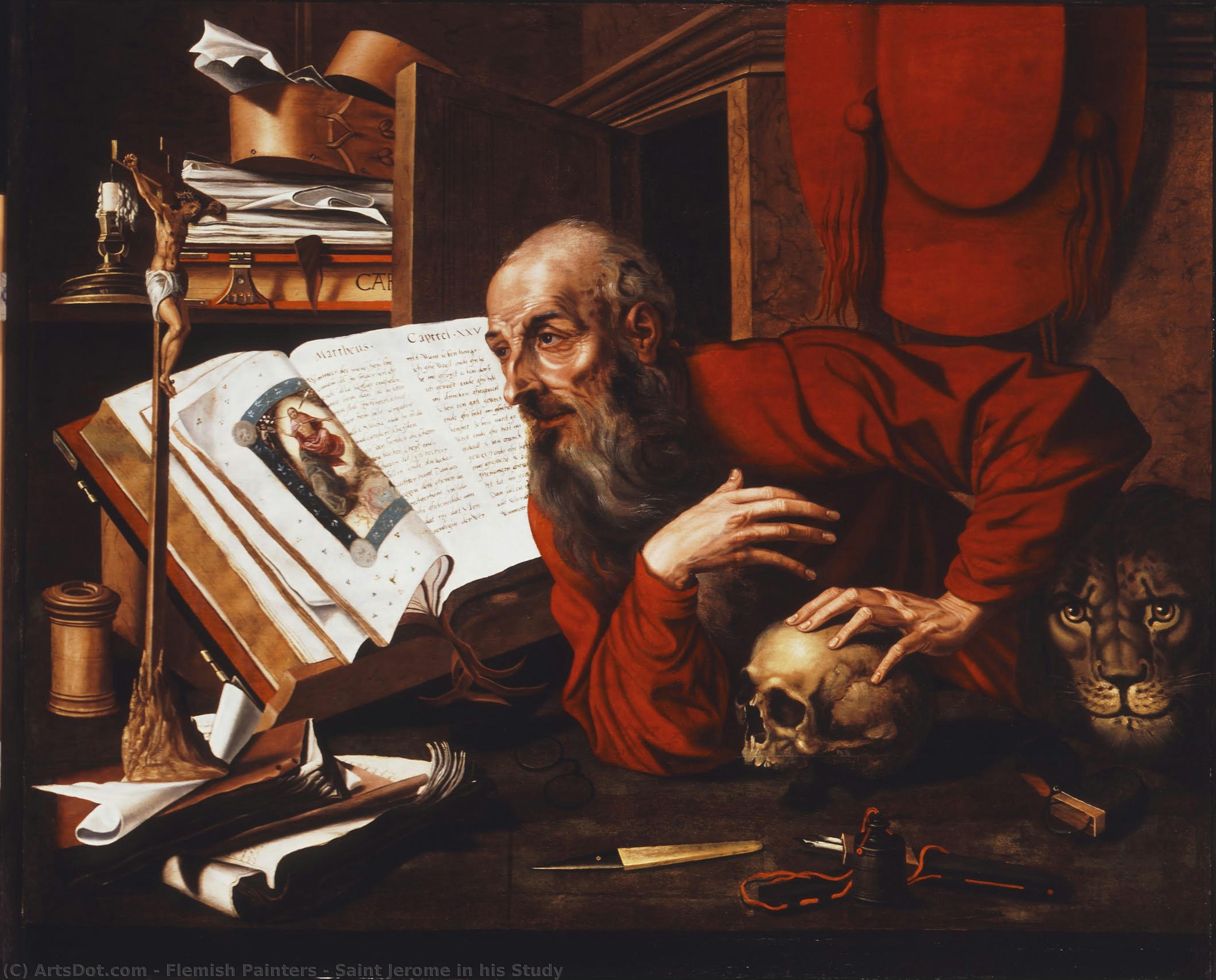 Saint Jerome In His Study — Flemish Painters