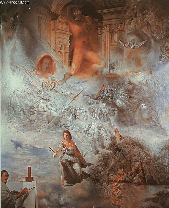 Dalí The Ecumenical Council, Oil On Canvas, The Salvad — Salvador Dalí