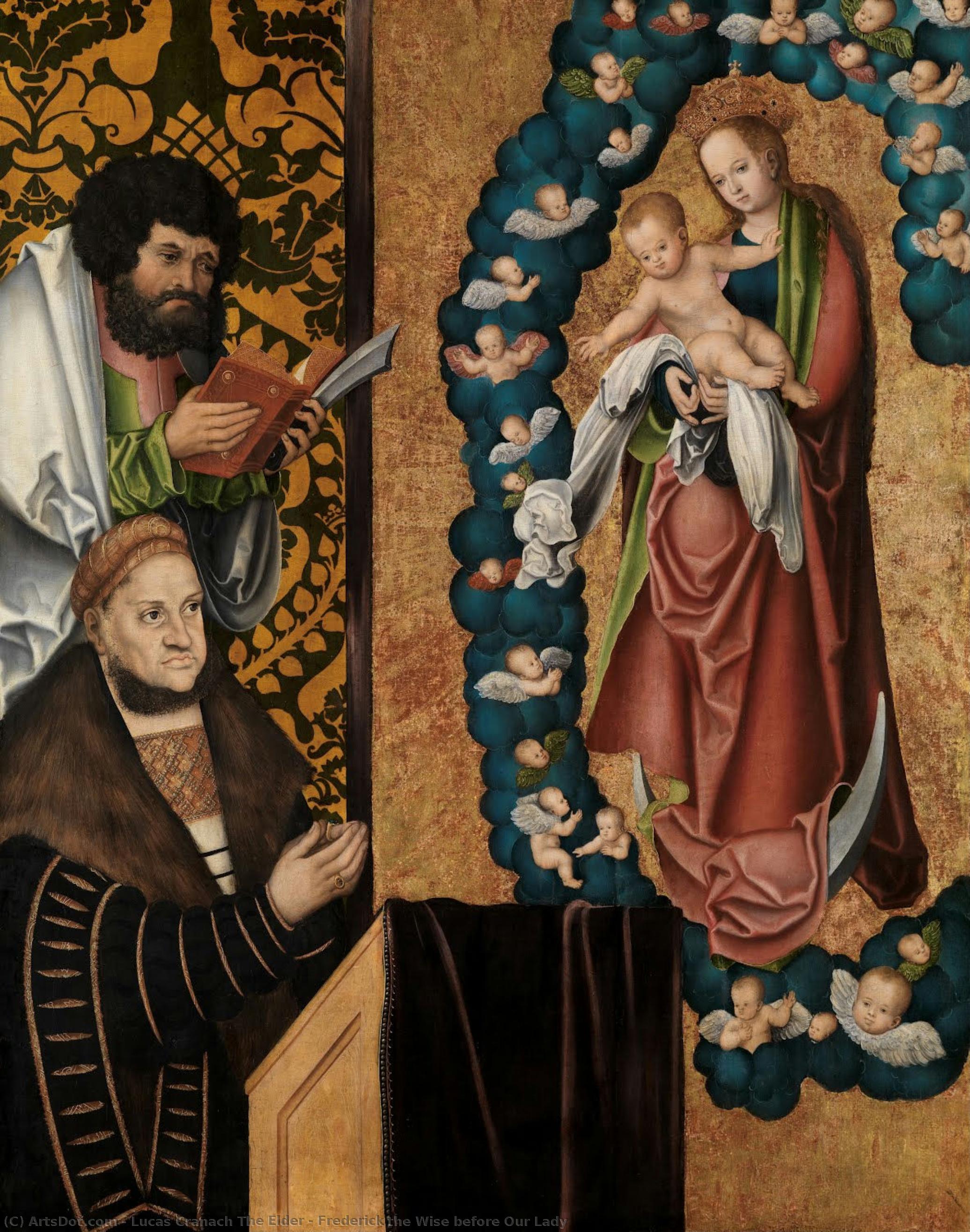 Frederick The Wise Before Our Lady — Lucas Cranach Der Ältere
