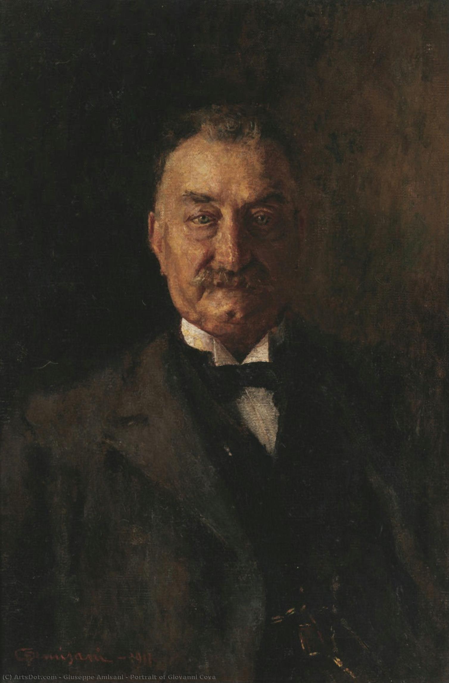Portrait Of Giovanni Cova — Giuseppe Amisani