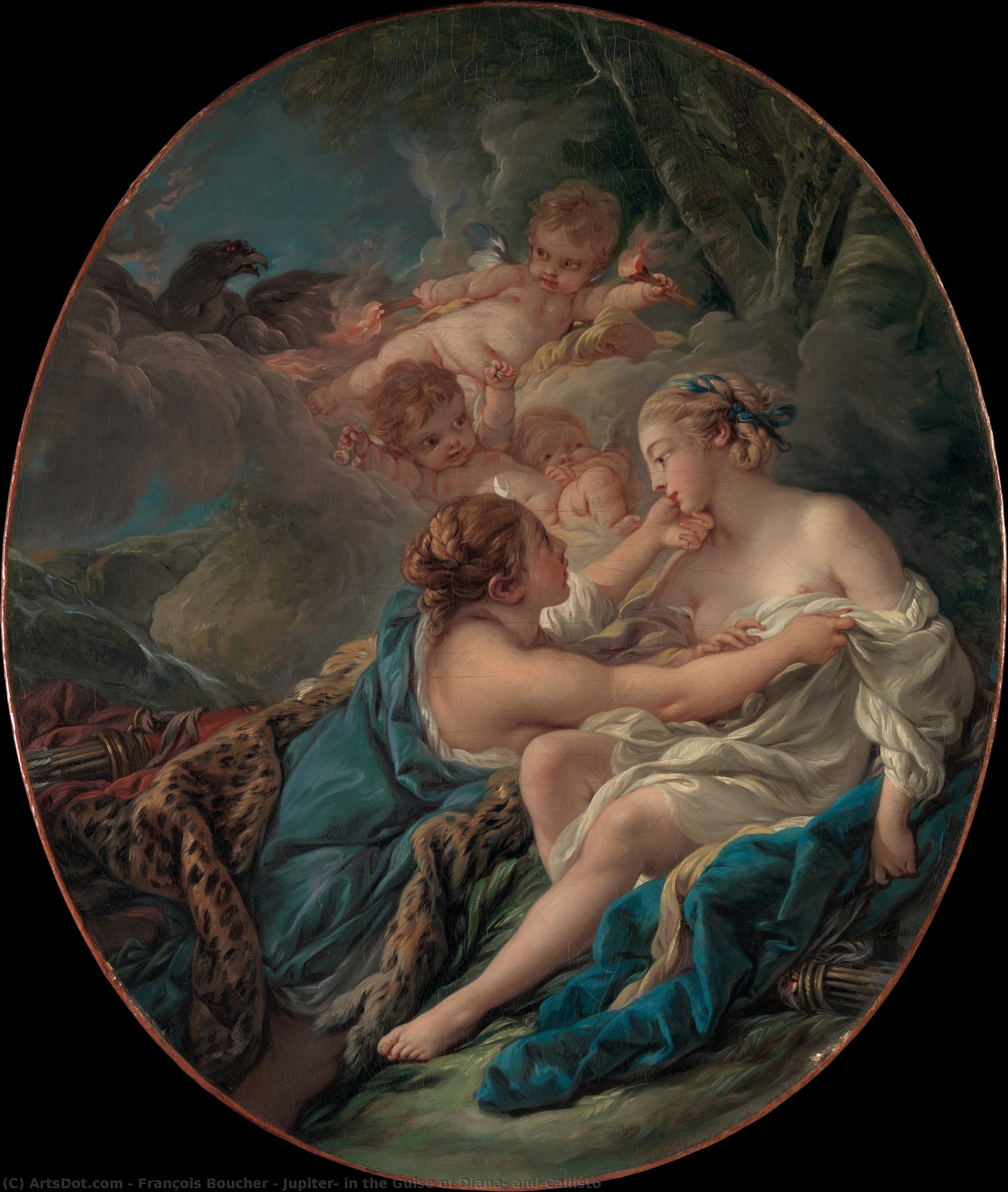 Jupiter, In The Guise Of Diana, And Callisto — Франсоа Буше