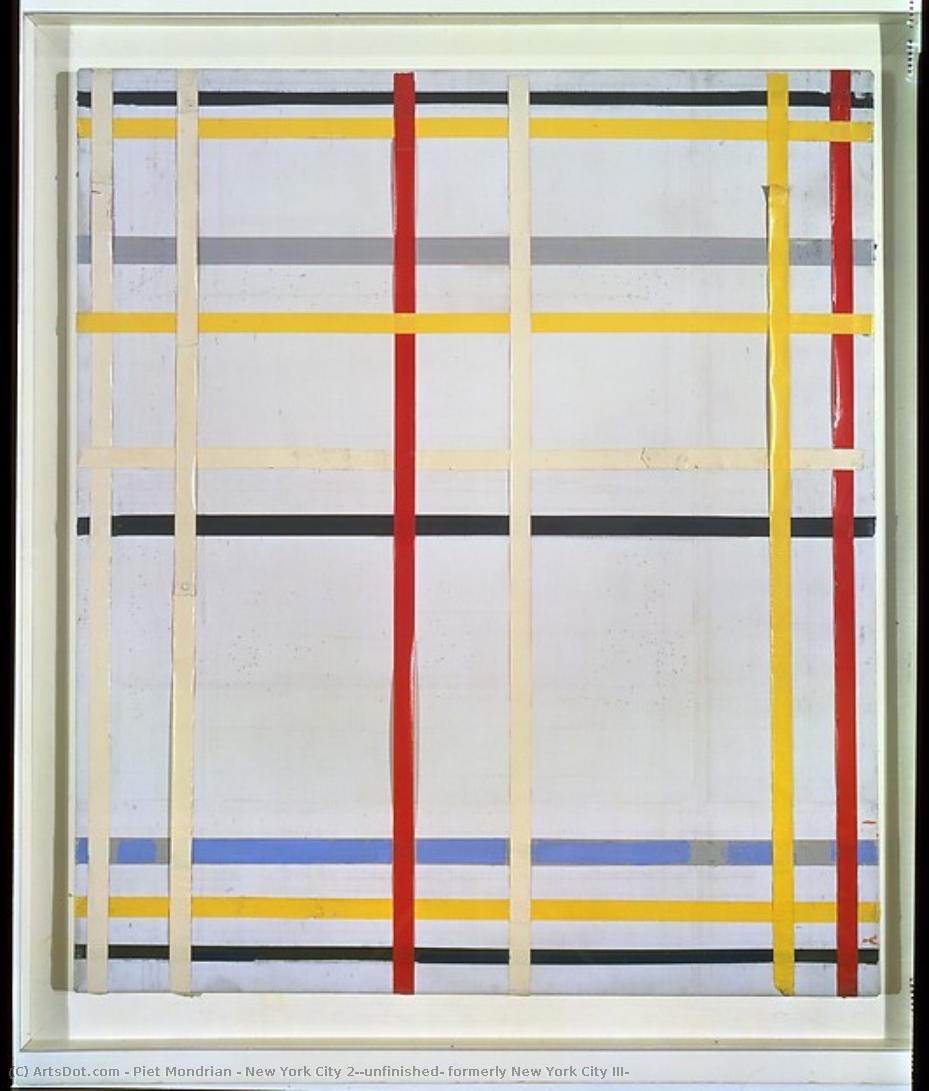 Incompleto, Anteriormente Nueva York Iii — Piet Mondrian