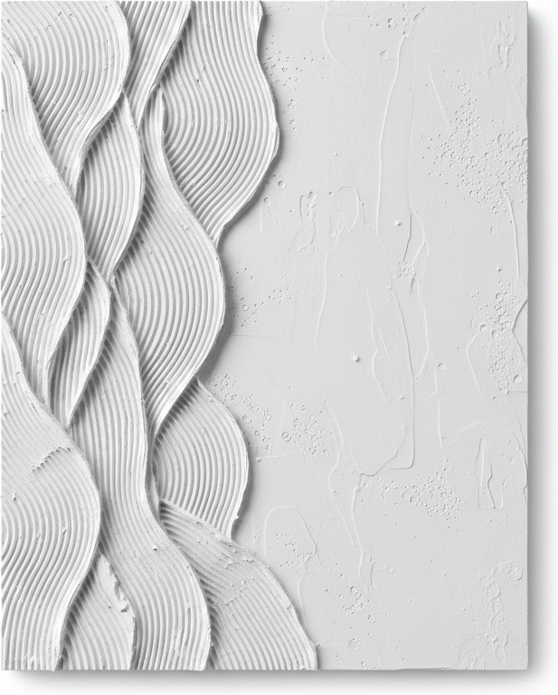 Monolithic Alabaster Rhythms: A Singular Study In Sculptural Relief And Serene Texture — David Moreau