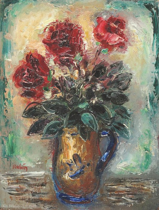 Flowers — Reuven Rubin