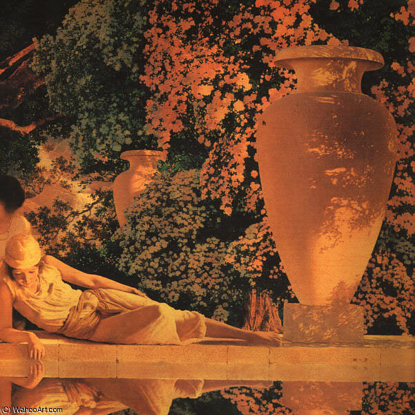 The Garden Of Allah (detail) — Maxfield Parrish