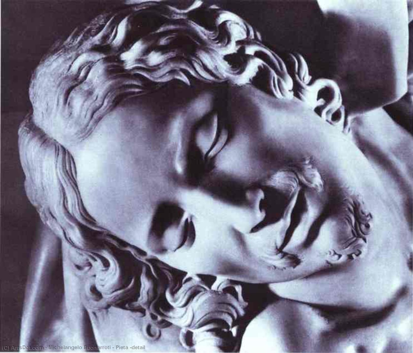 Pieta (detail — Michelangelo Buonarroti