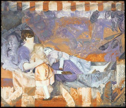 Study Of Emma And The Children — George Wesley Bellows