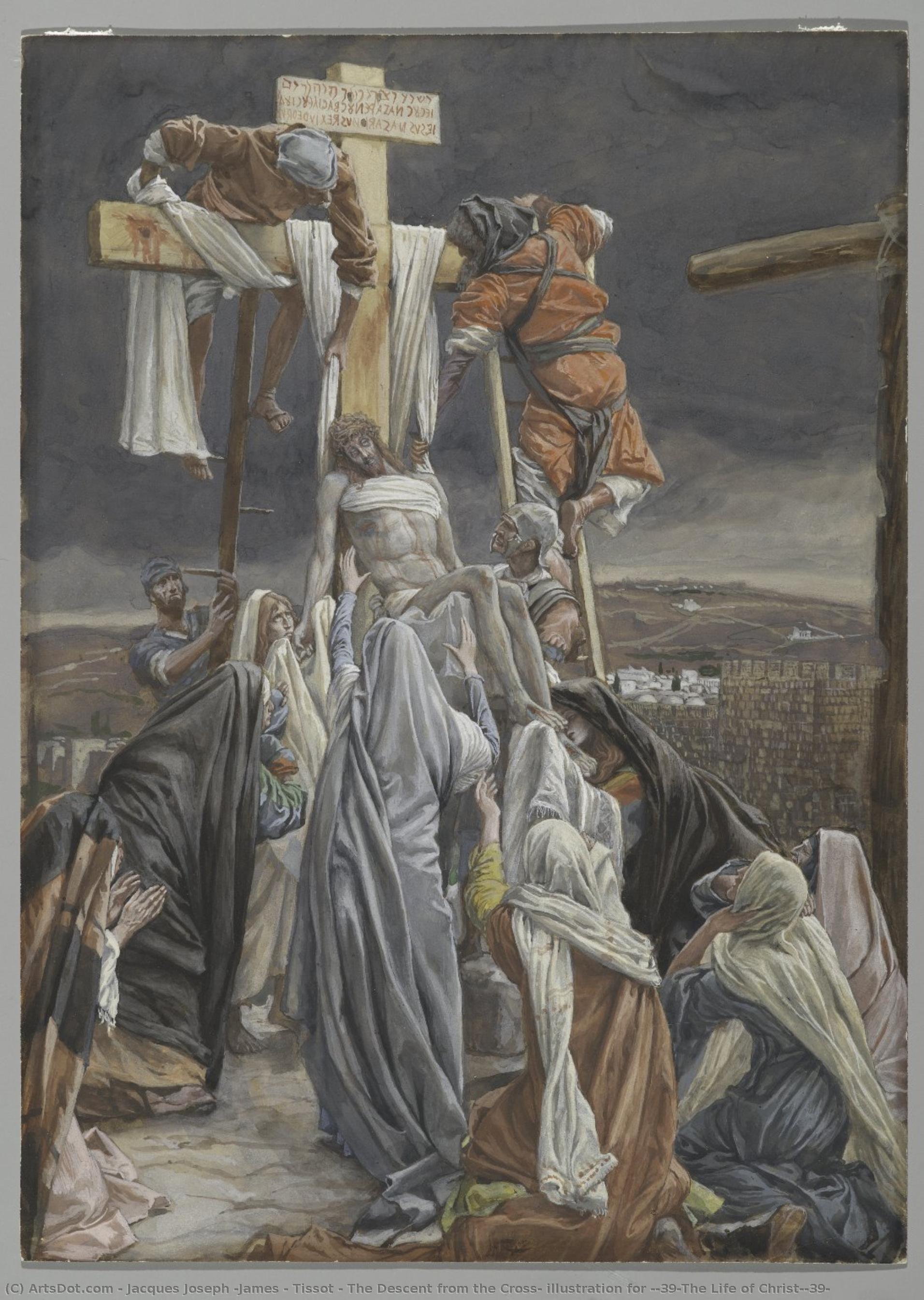 The Descent From The Cross, Illustration For 'the Life Of Christ' — Jacques Joseph (james ) Tissot