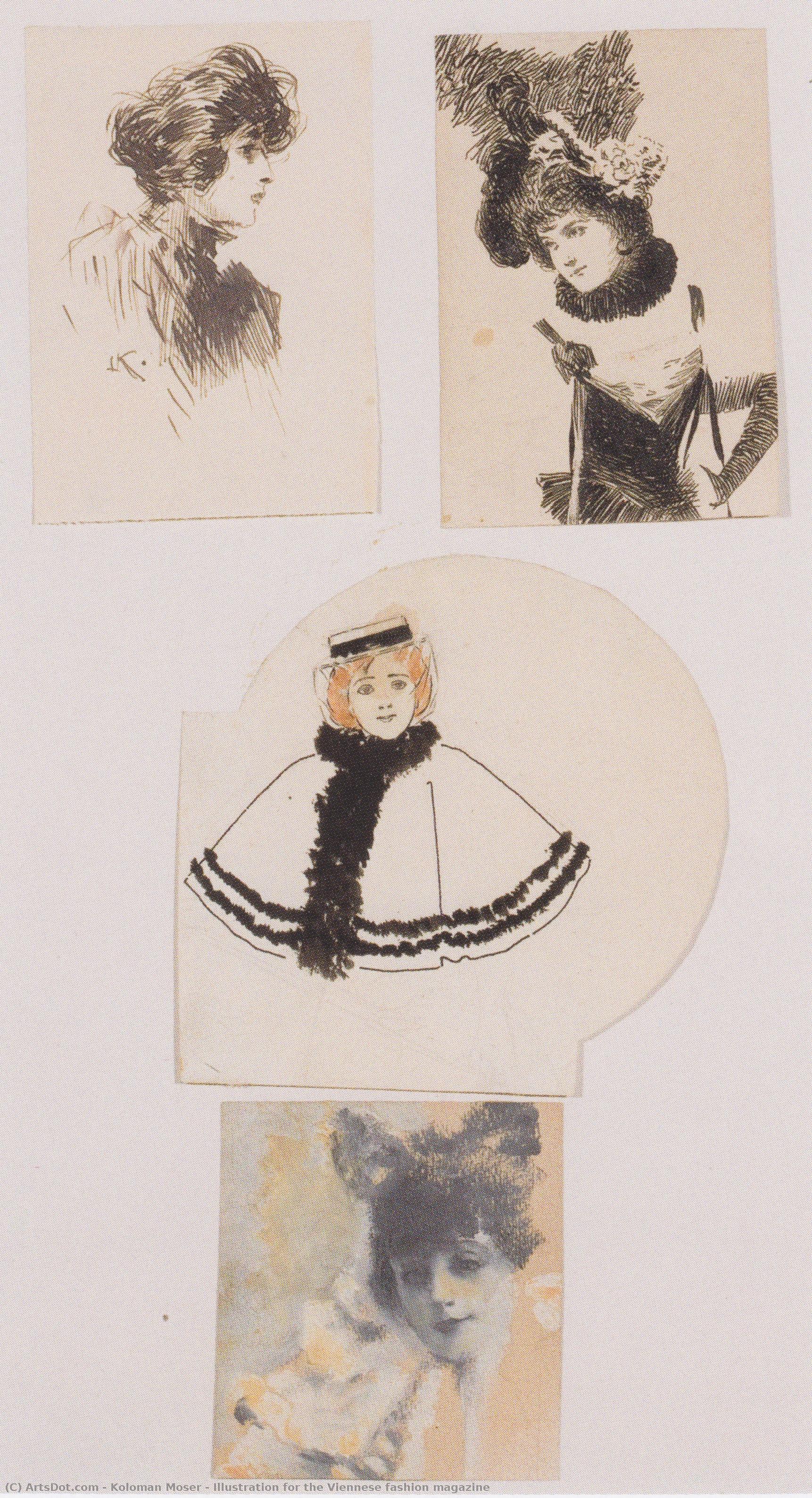 Illustration For The Viennese Fashion Magazine — Koloman Moser