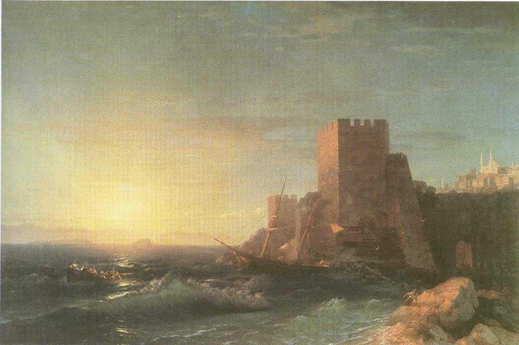 Towers On The Rock Near Bosporus — Ivan Konstantinovich Aivazovsky