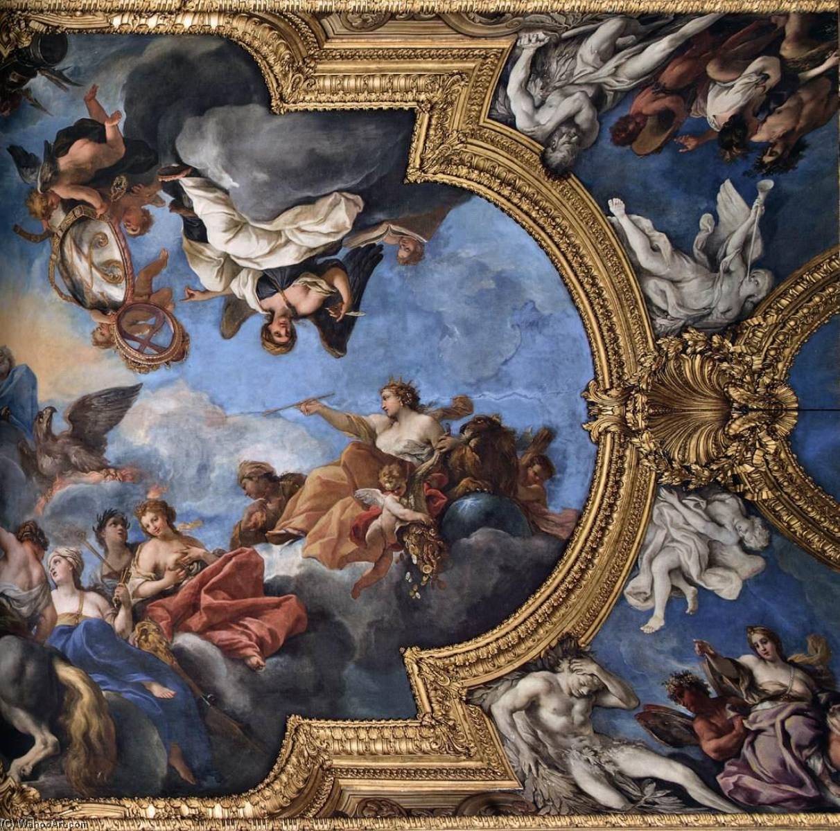 Ceiling Of The Galleria Del Daniel (centre Section Detail) — Daniel Seiter