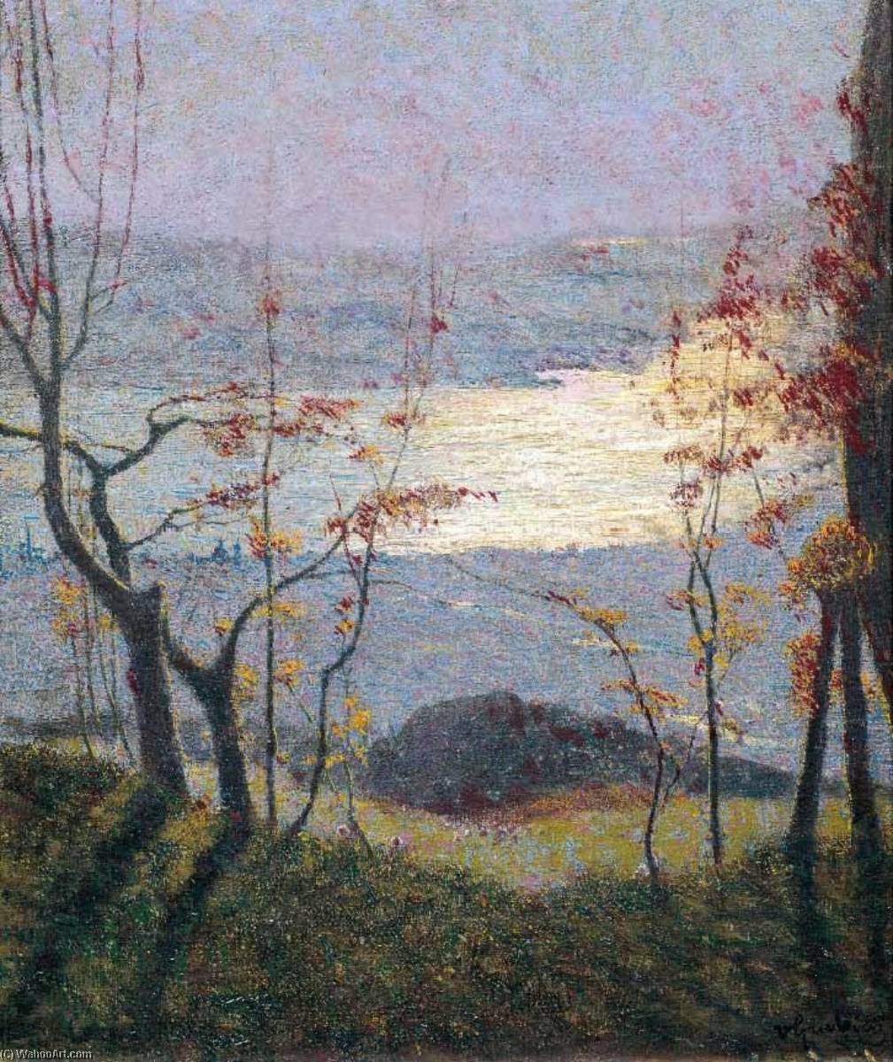 Morning. Autumn Landscape With Trees — Vittore Grubicy De Dragon