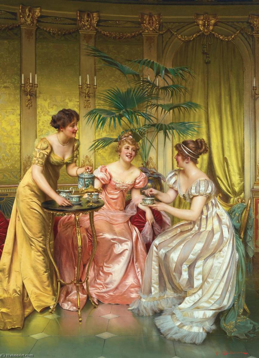 Afternoon Tea — Charles Joseph Frédéric Soulacroix
