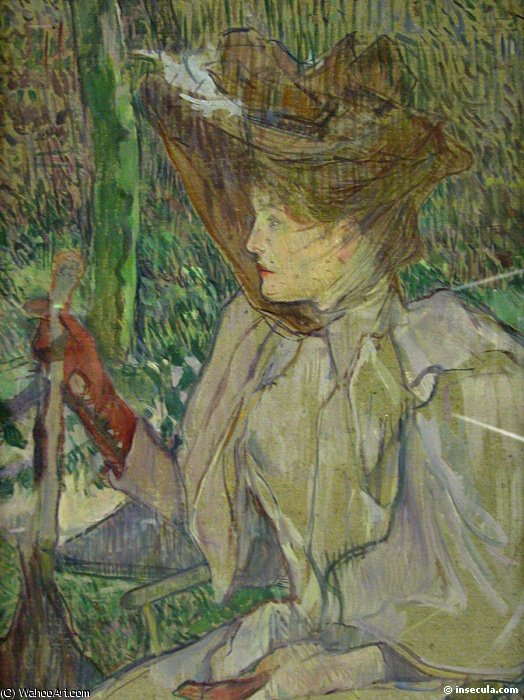 Woman With Gloves Aka Honorine Platzer — Henri De Toulouse-lautrec