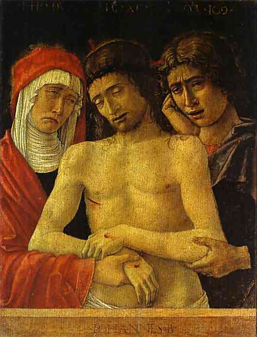 Pieta With The Virgin And St John — Giovanni Bellini