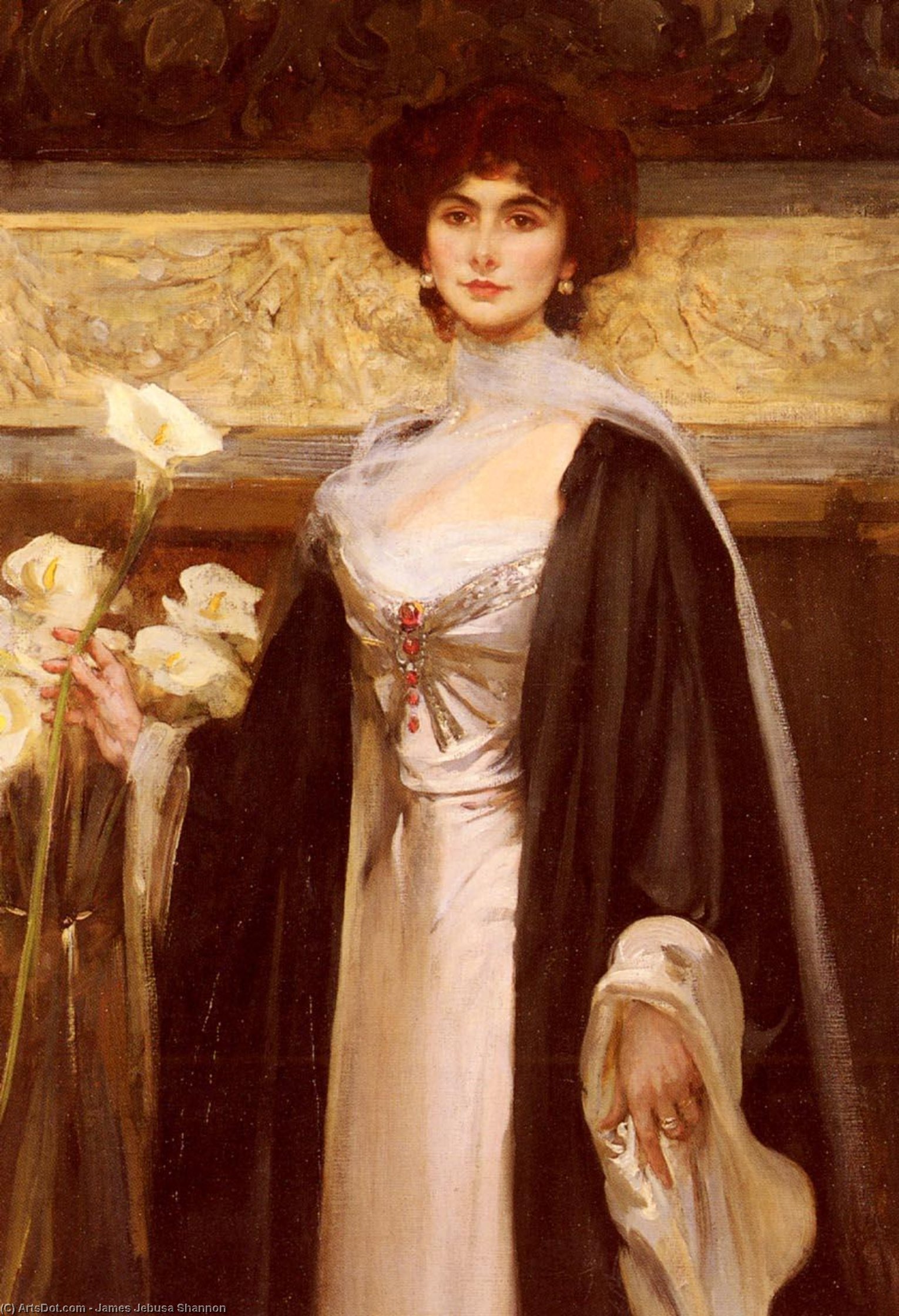 Portrait Of Baroness Alfred De Meyer — Ser Džejms Jebusa Šanon