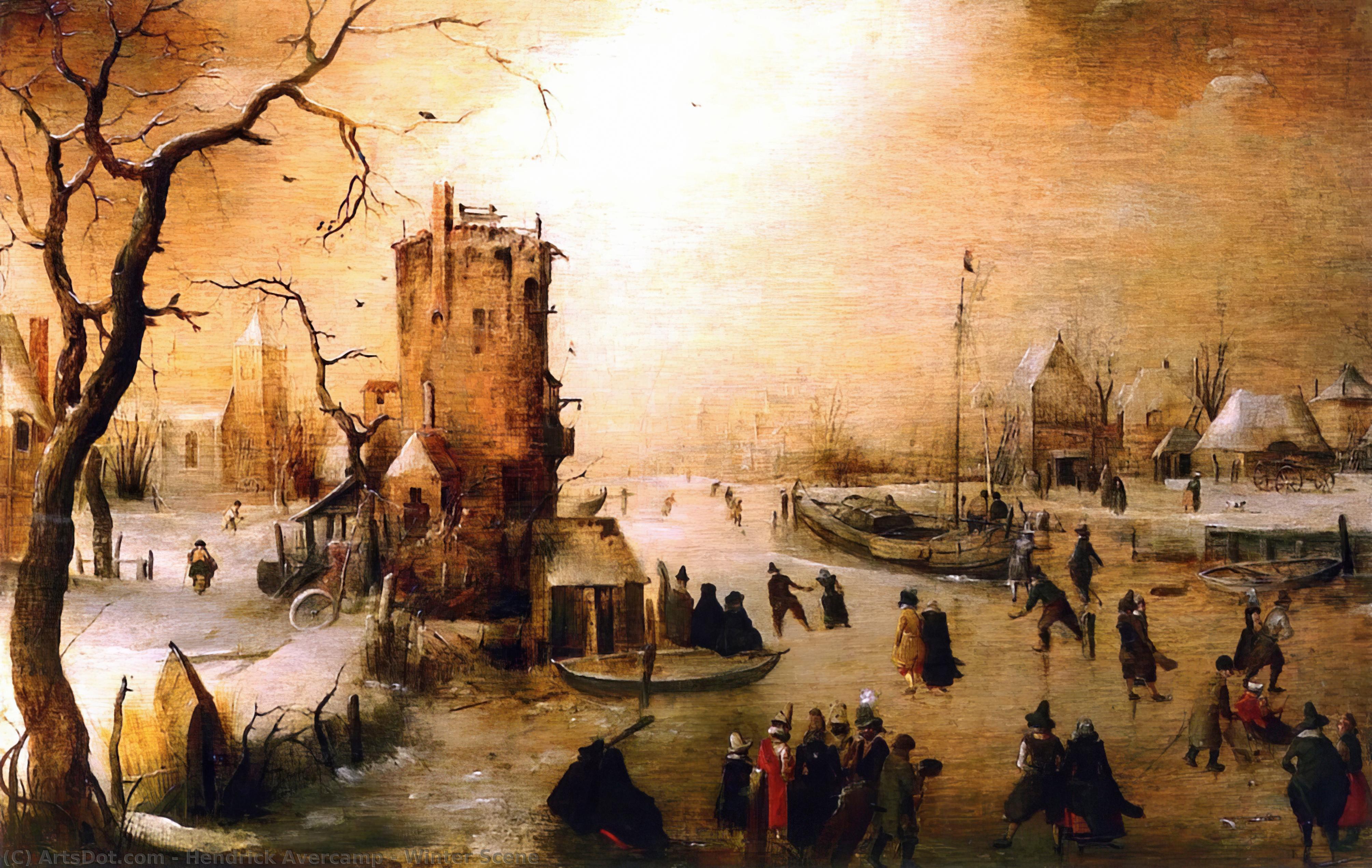 Winter Scene — Hendrick Avercamp