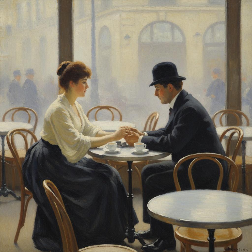 Ephemeral Connection In Ochre And Shadow: A Singular Impression — Marc Duvallier
