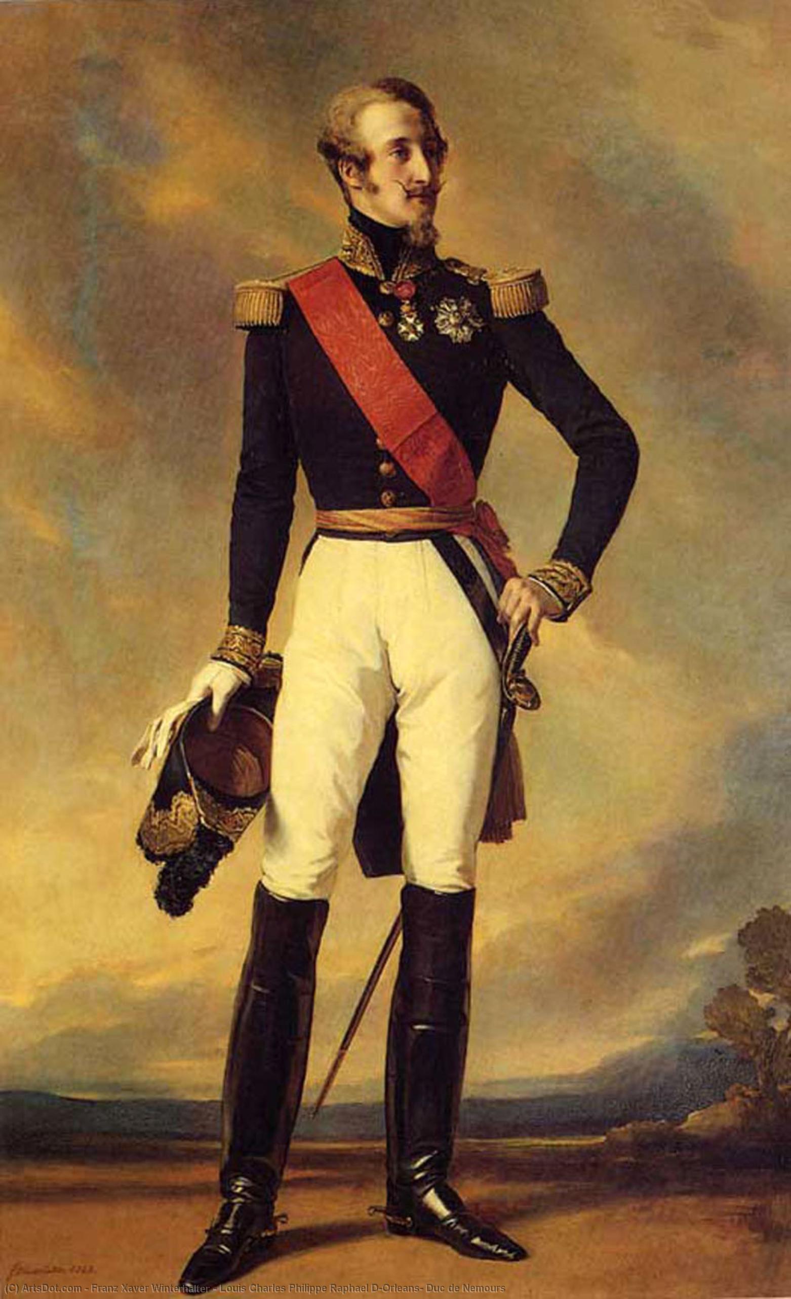 Louis Charles Philippe Raphael D'orleans, Duc De Nemours — Franz Xaver Winterhalter