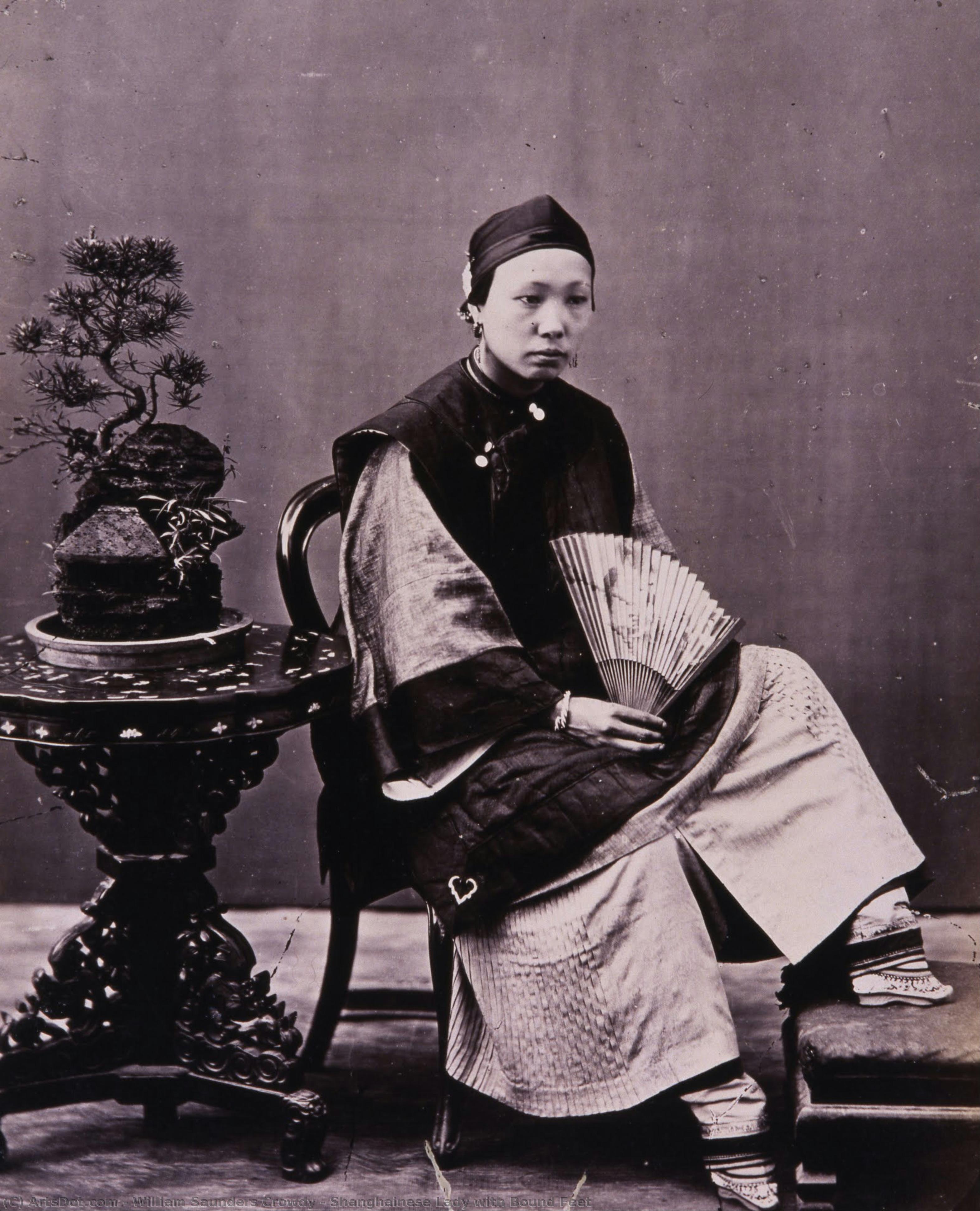 Shanghainese Lady With Bound Feet — William Saunders Crowdy