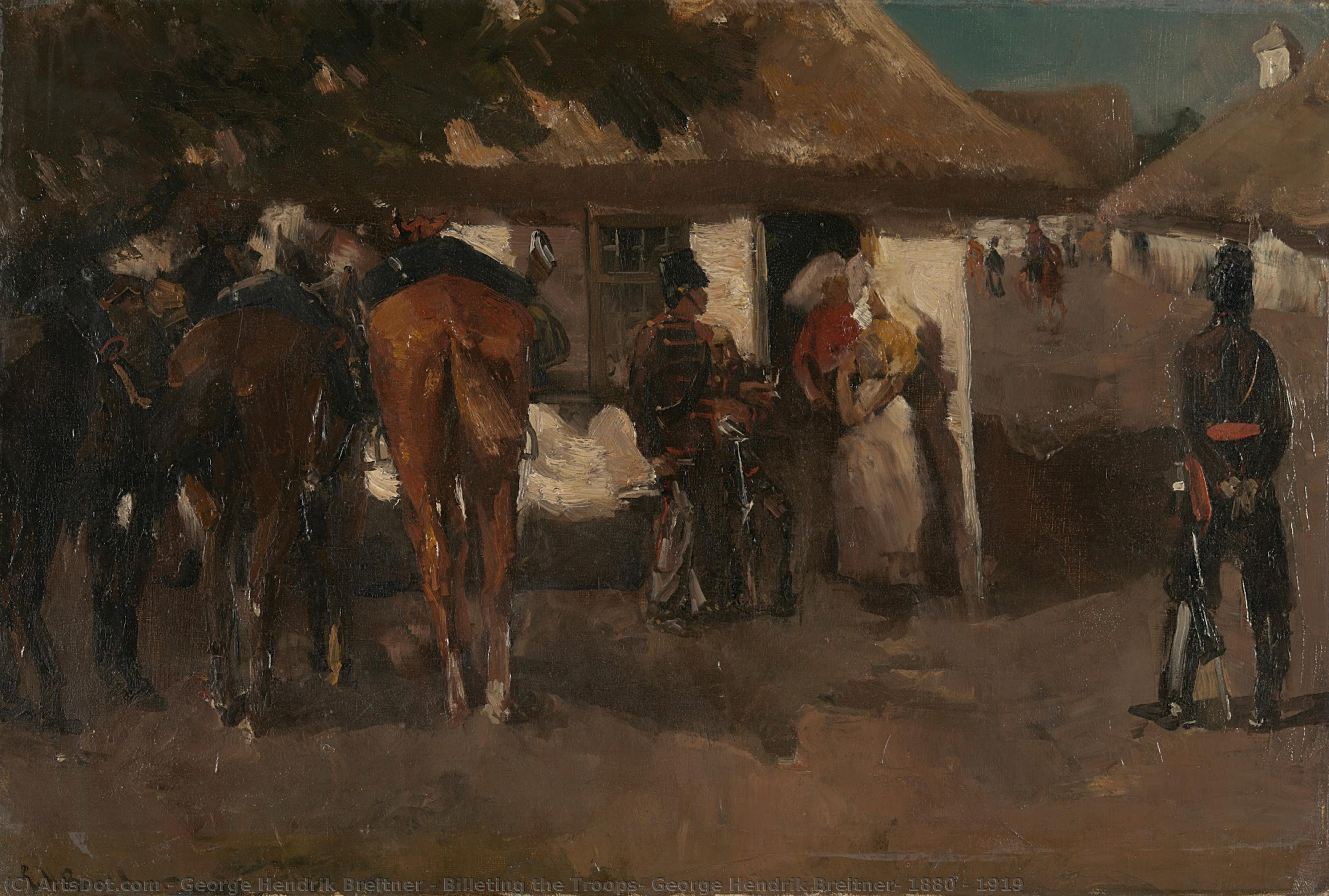 Billeting The Troops, George Hendrik Breitner, 1880 - 1919 — George Hendrik Breitner