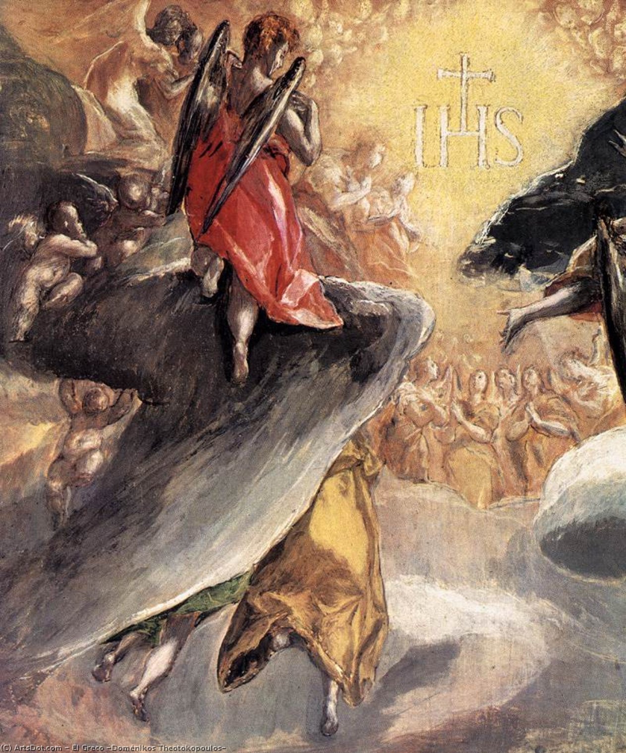 Die Verehrung Des Namens Jesu (detail) — El Greco