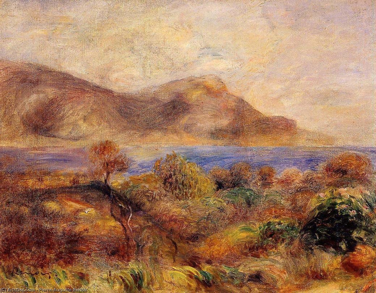 Mediteranean Landscape — Пьер-огюст Ренуар