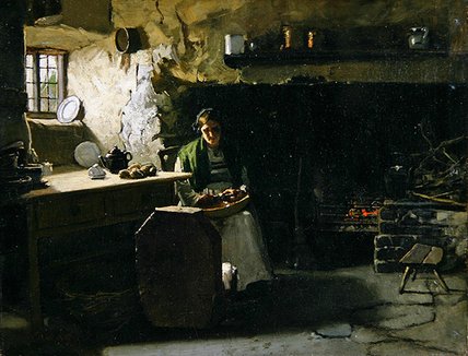 Peeling Potatoes — Francis Montague Holl