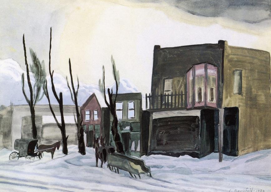 Winter Afternoon (aka Broadway, Salem) — Charles Burchfield